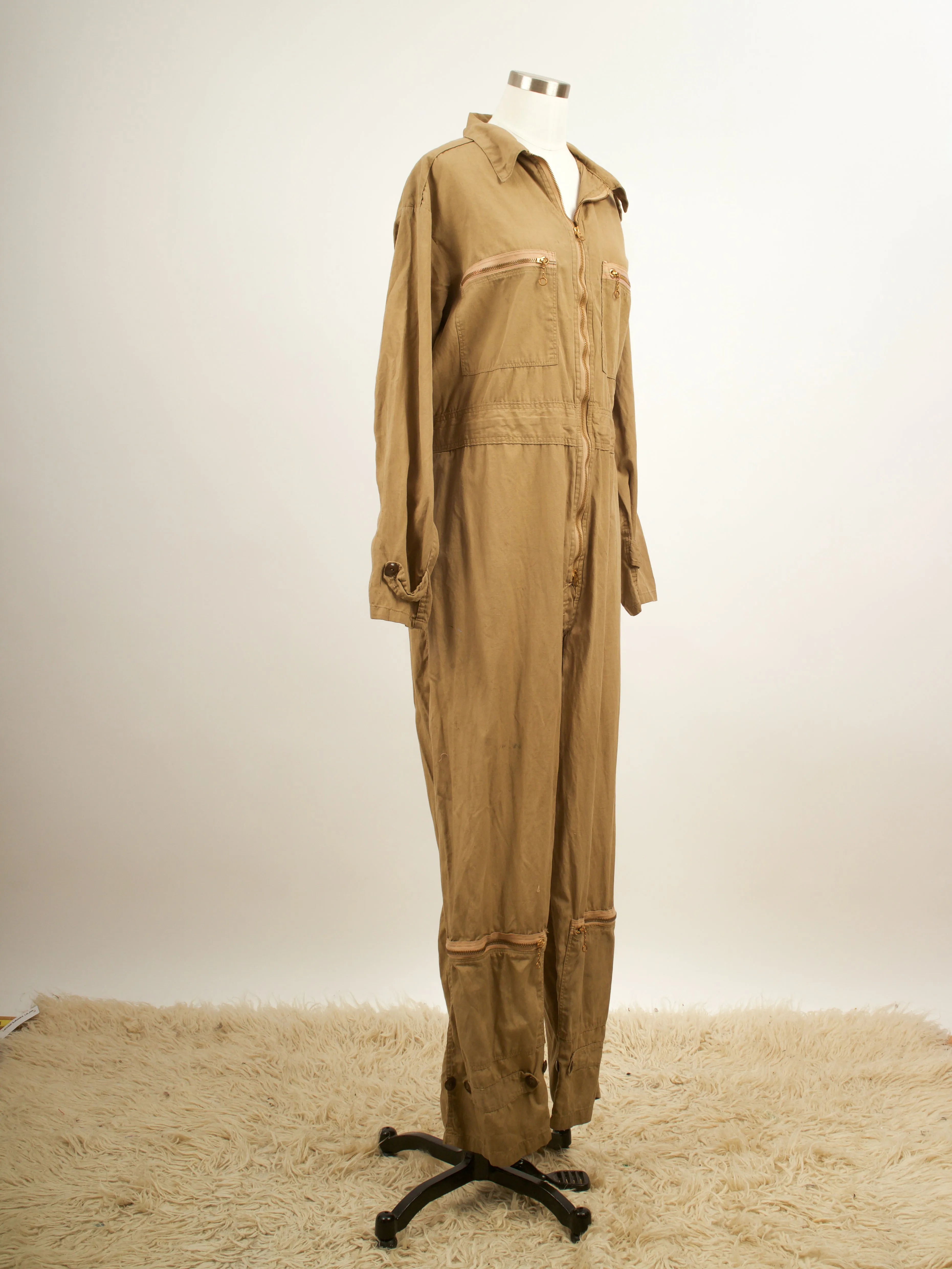 1940s flight suit original with all original buttons