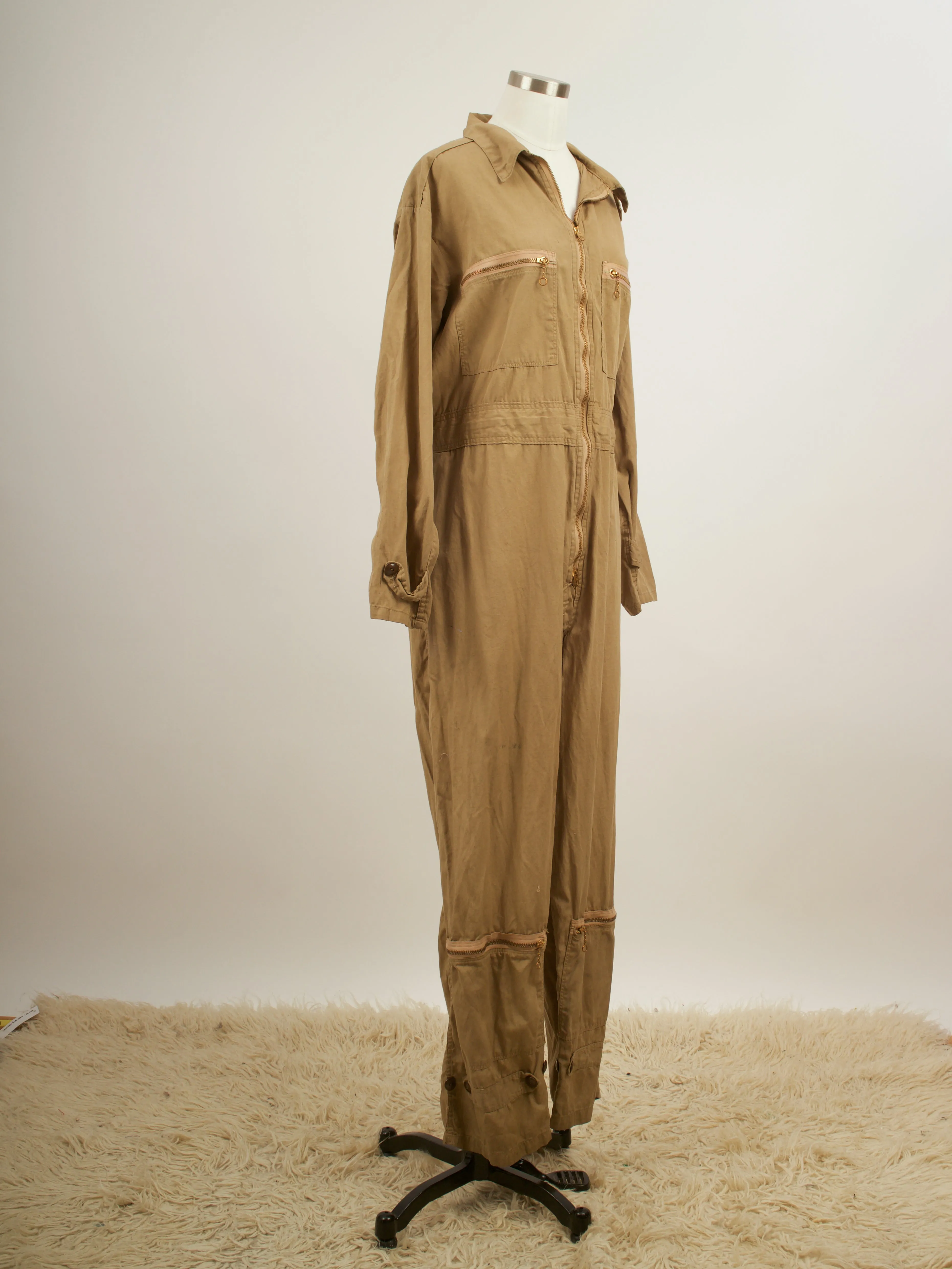 1940s flight suit original with all original buttons