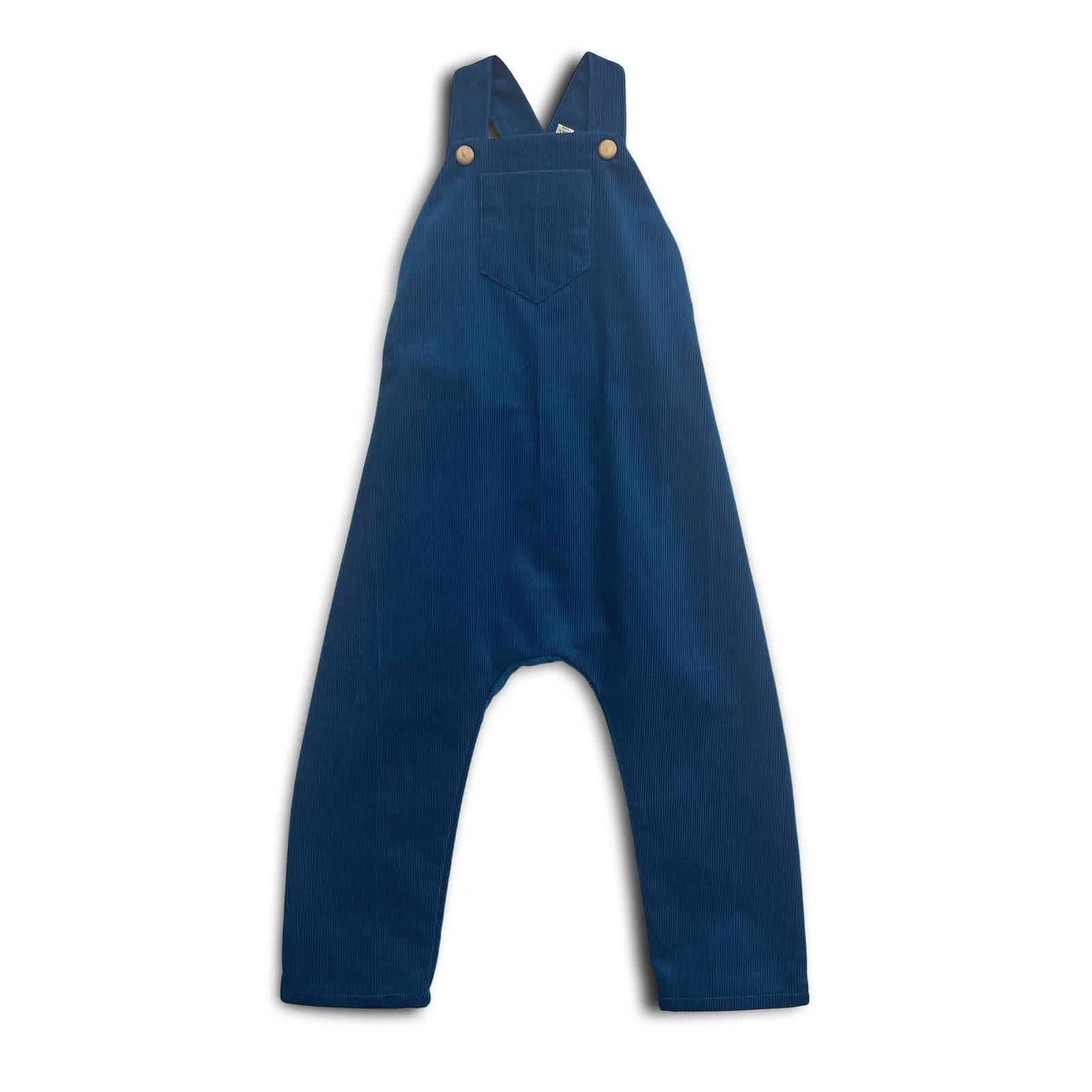 2T OOAK Monterey Blue Corduroy Overalls SAMPLE