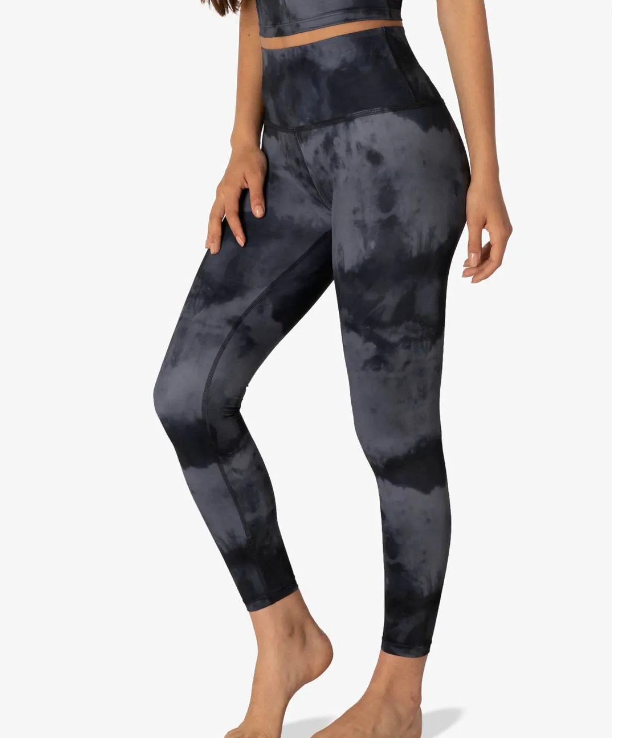 Beyond Yoga Luxe Gray Smoke Leggings - 40% off