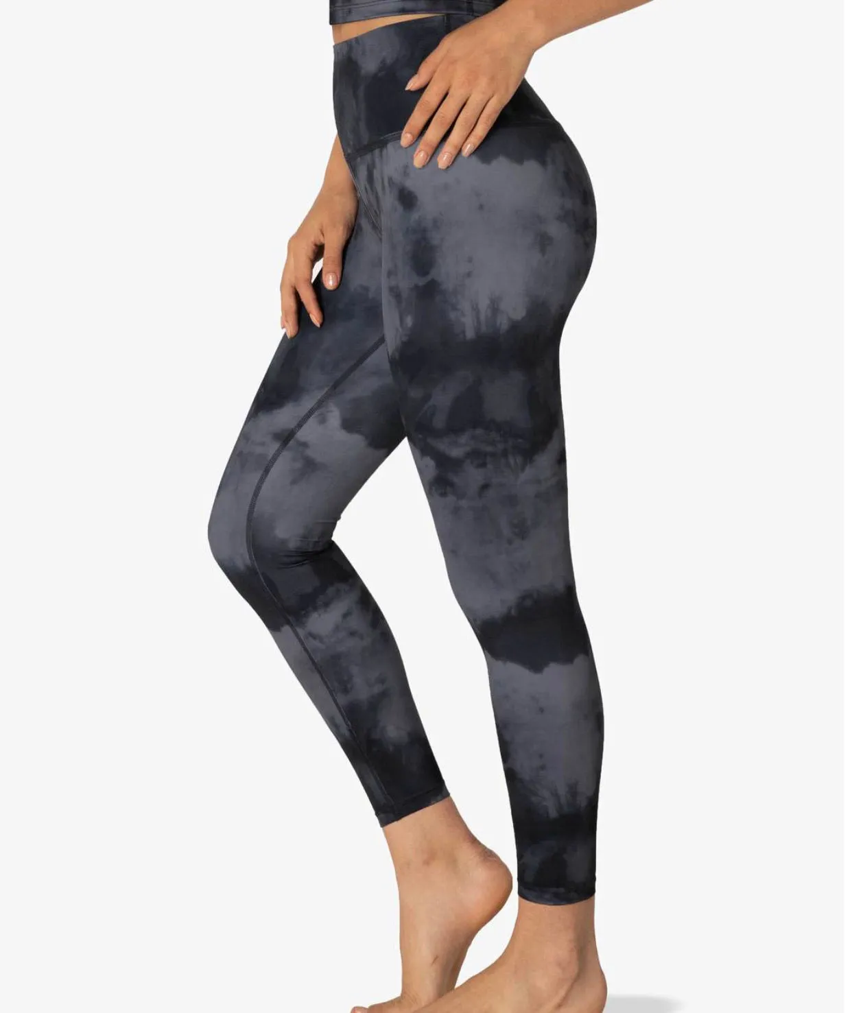 Beyond Yoga Luxe Gray Smoke Leggings - 40% off