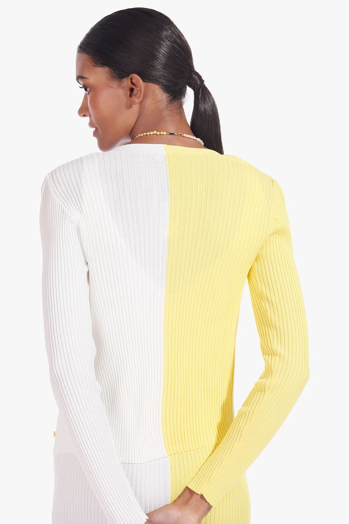 CARGO SWEATER | LIMONCELLO WHITE