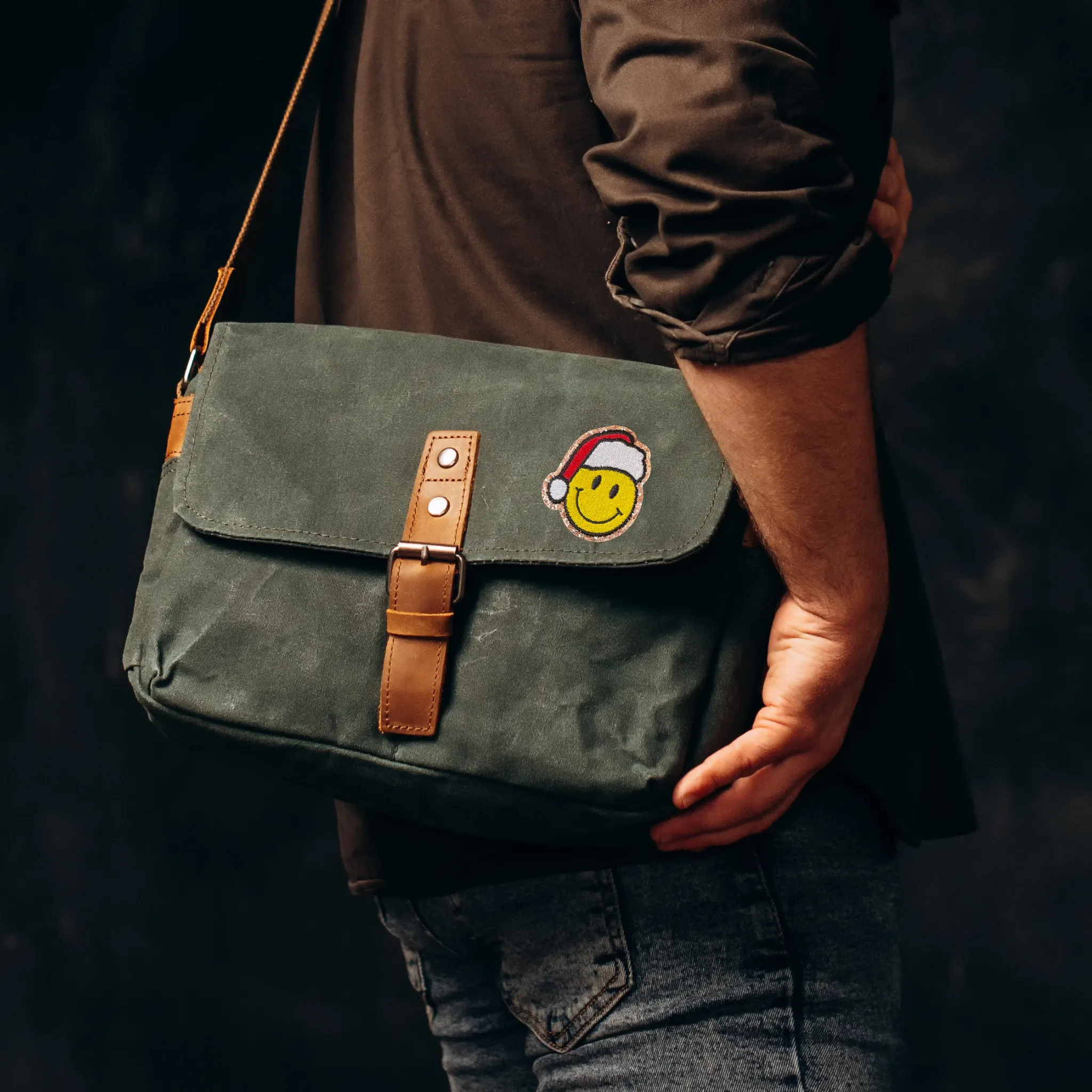 Christmas Acid Smiley | Cloth Patch |