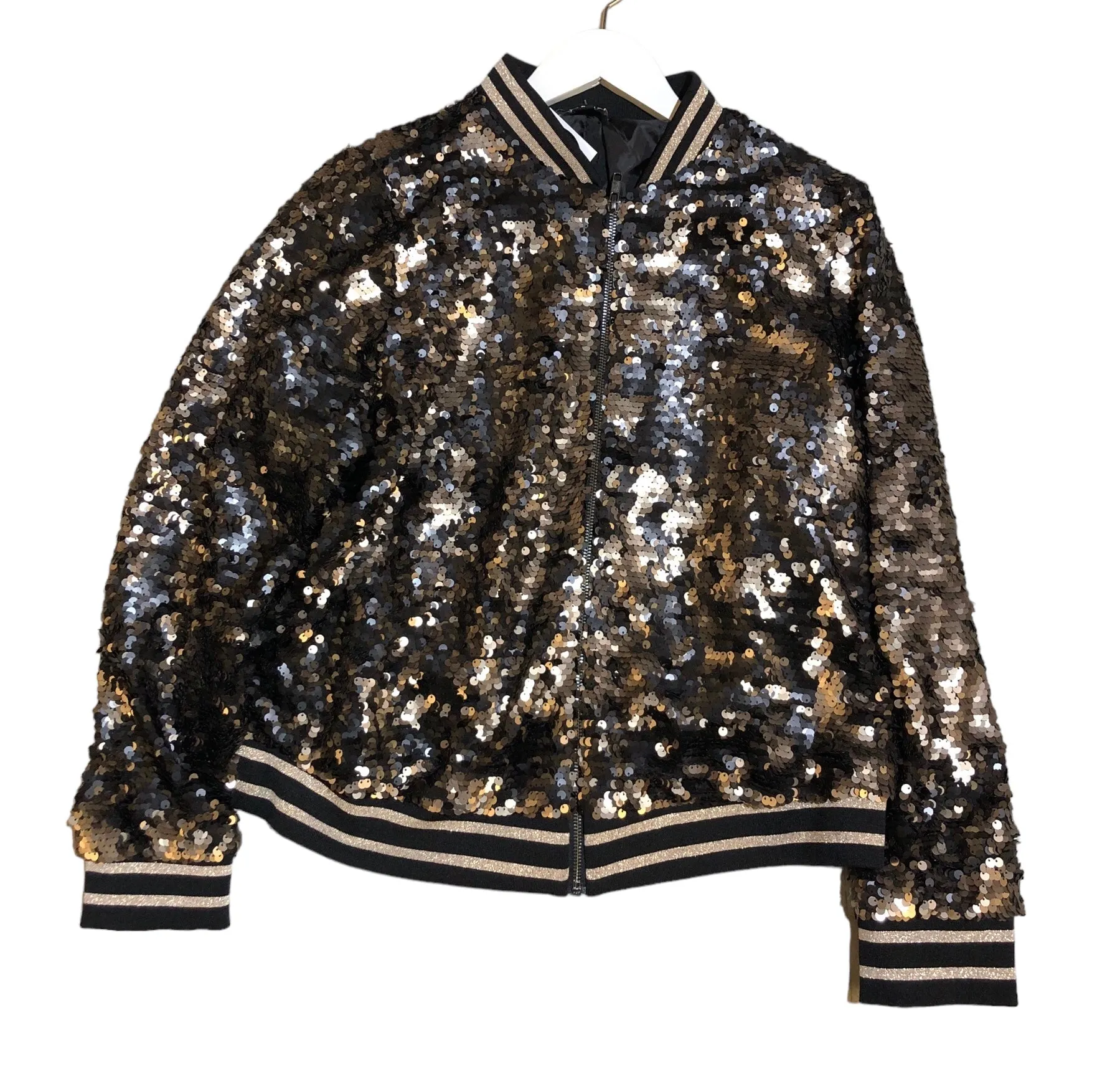 Copper Sequin Bomber