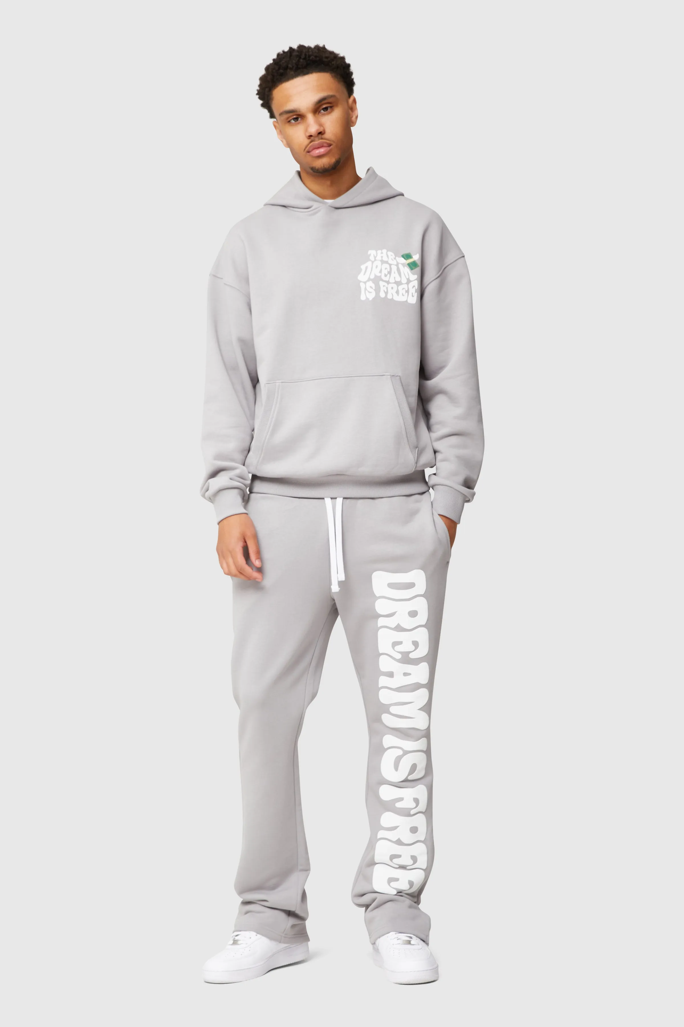 DREAM IS FREE HOOD - GREY