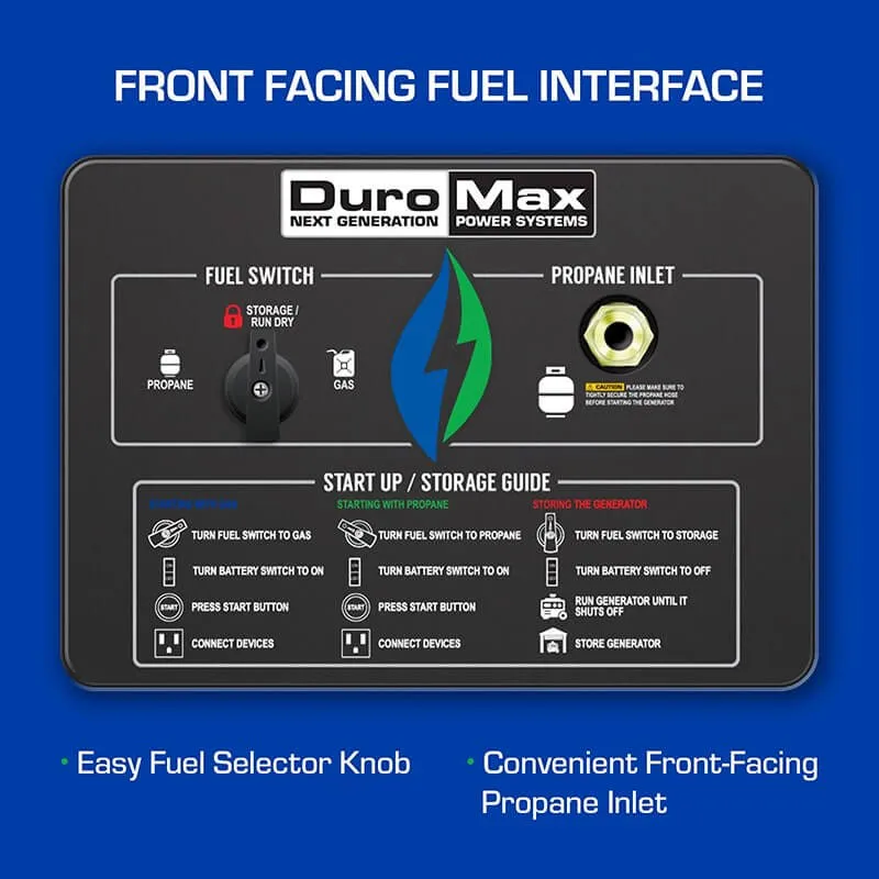 DuroMax XP13000EH 10500W/13000W Electric Start Dual Fuel Generator New