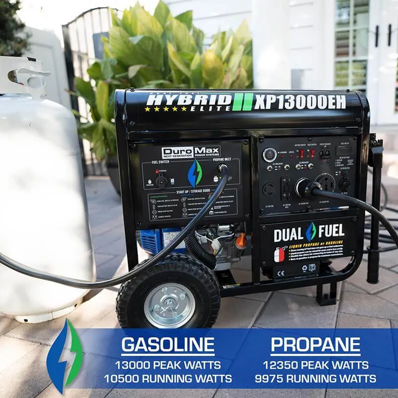 DuroMax XP13000EH 10500W/13000W Electric Start Dual Fuel Generator New