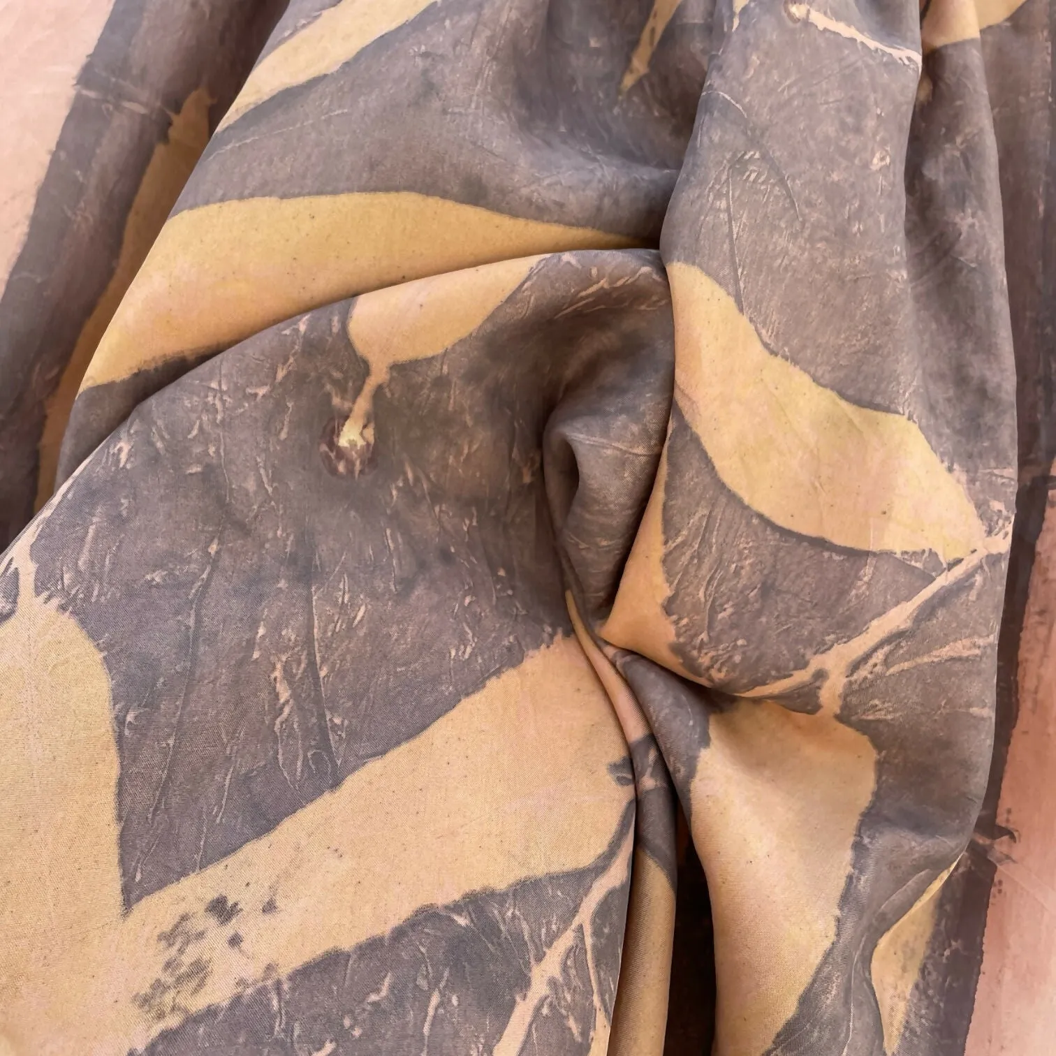 Eco-Printed Earthy Hues Stole