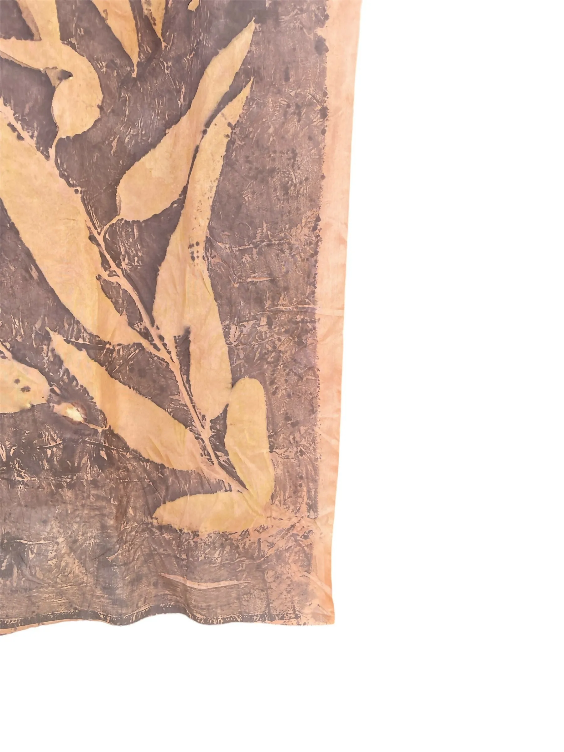 Eco-Printed Earthy Hues Stole