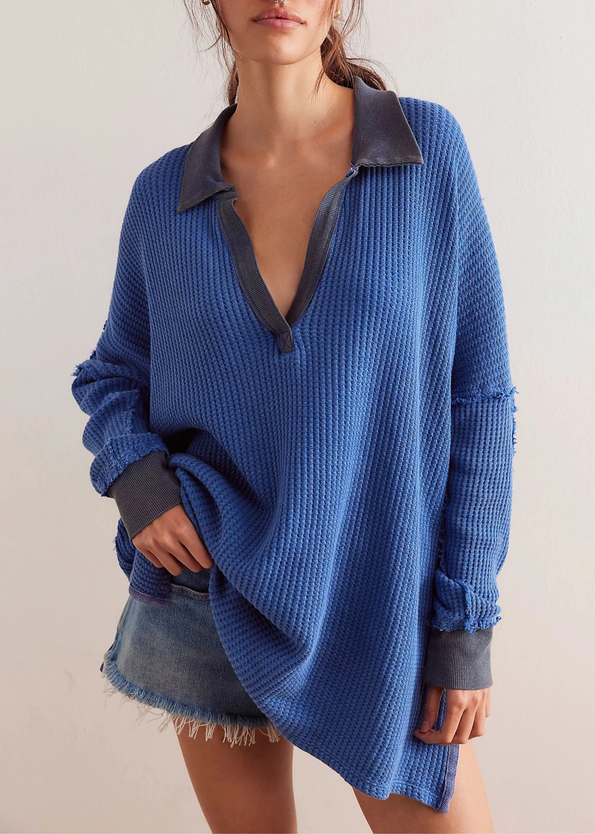 Free People Travis Polo ★ Blue