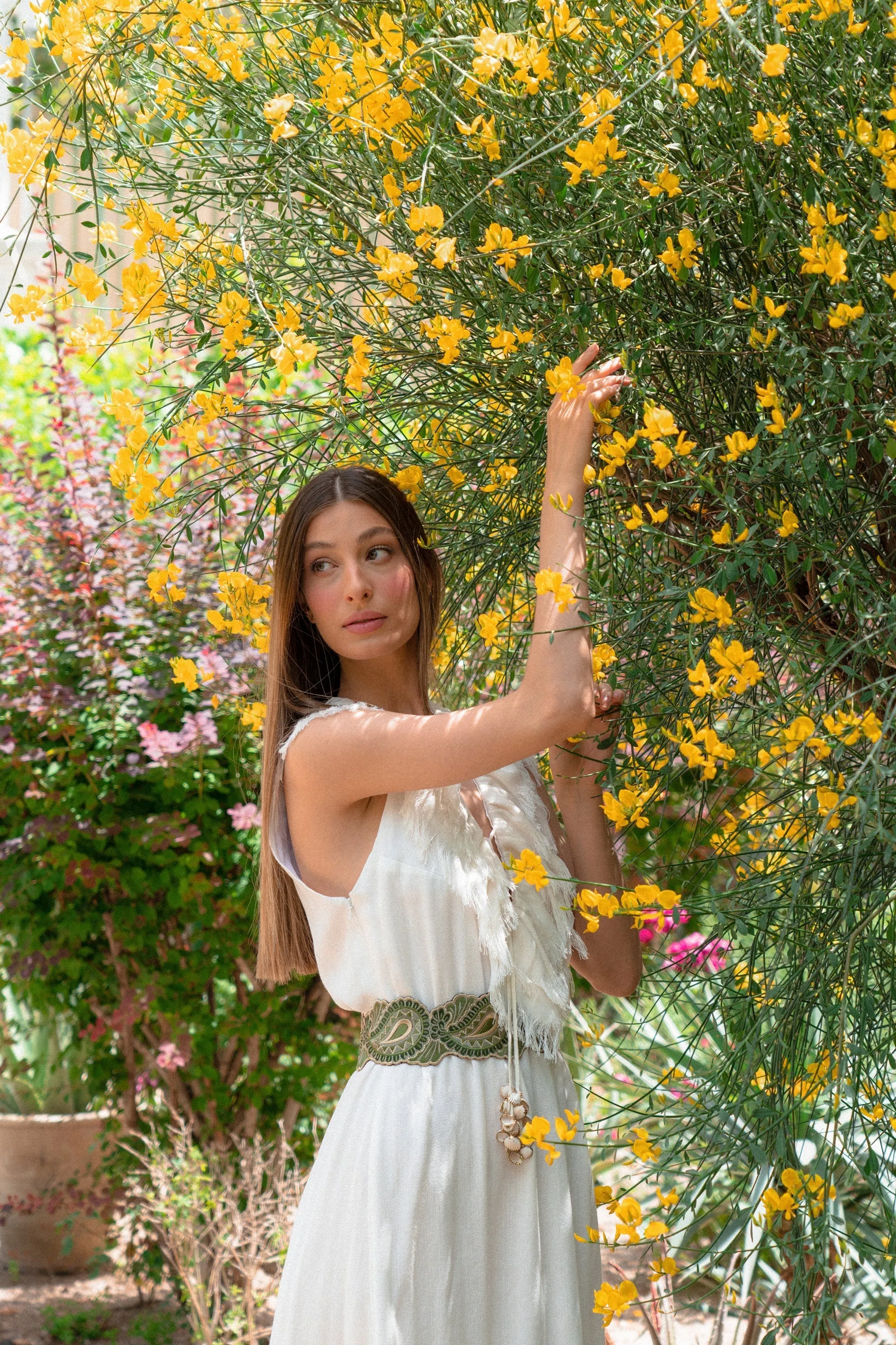 Golan Fringe Dress - Ivory