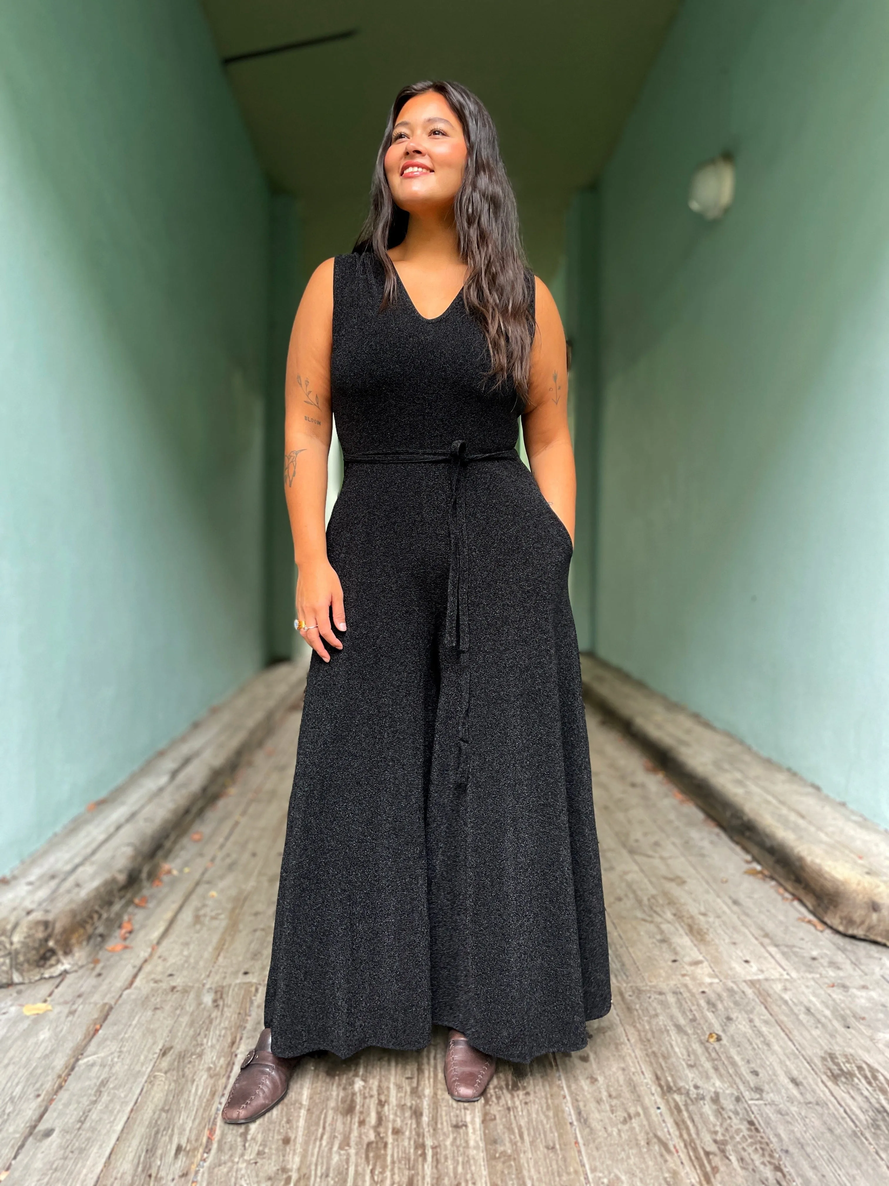 Jolly Jumpsuit lurex - svart