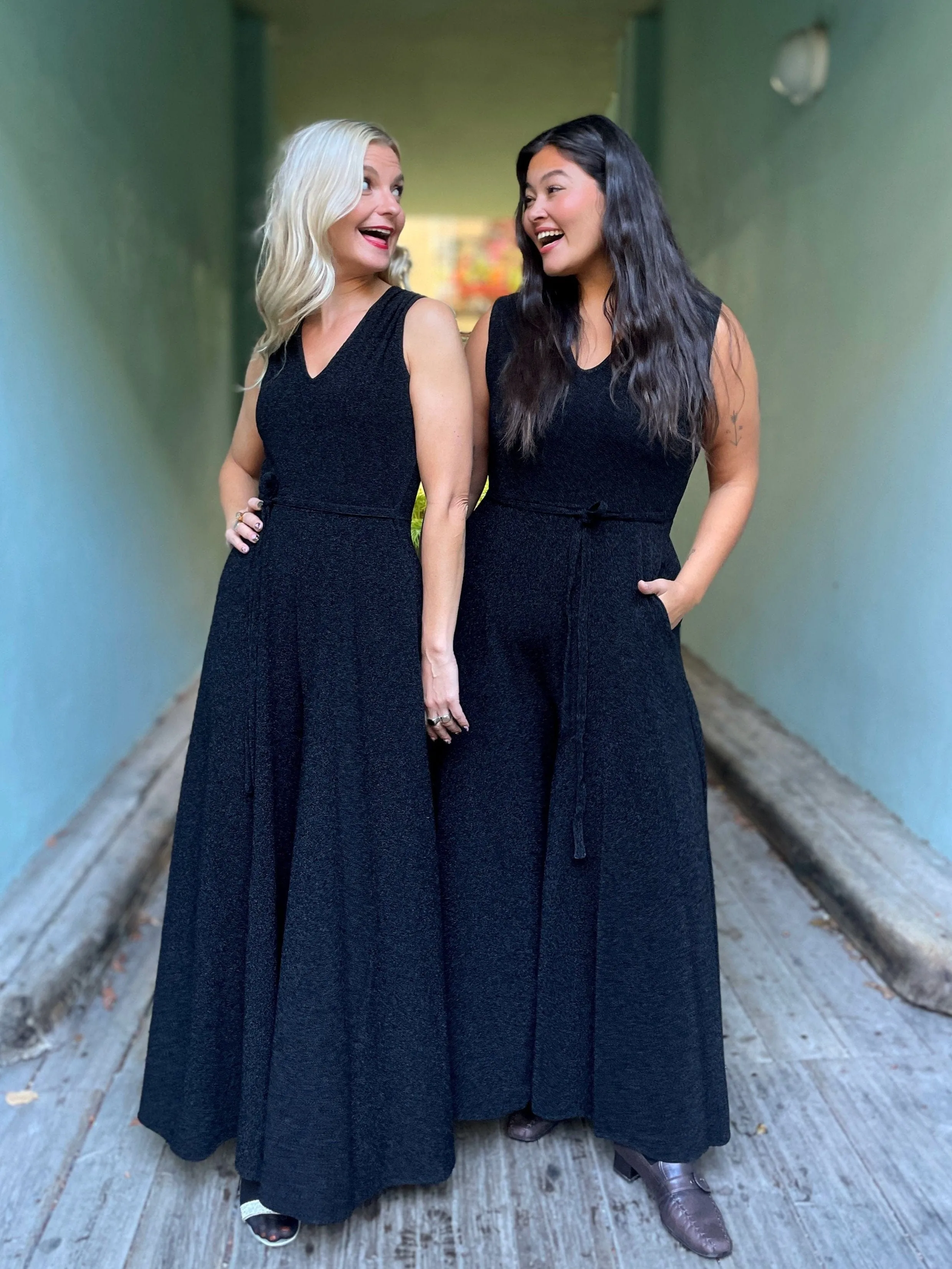 Jolly Jumpsuit lurex - svart