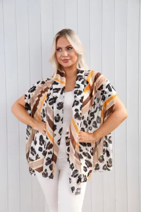 Leopard Gold Fleck Scarf