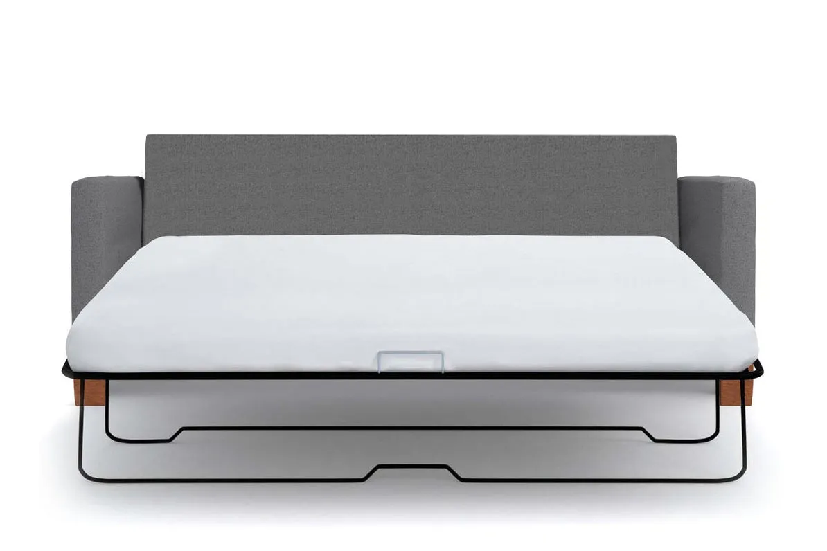 Logan Drive Apartment Size Sleeper Sofa Bed :: Leg Finish: Pecan / Sleeper Option: Memory Foam Mattress