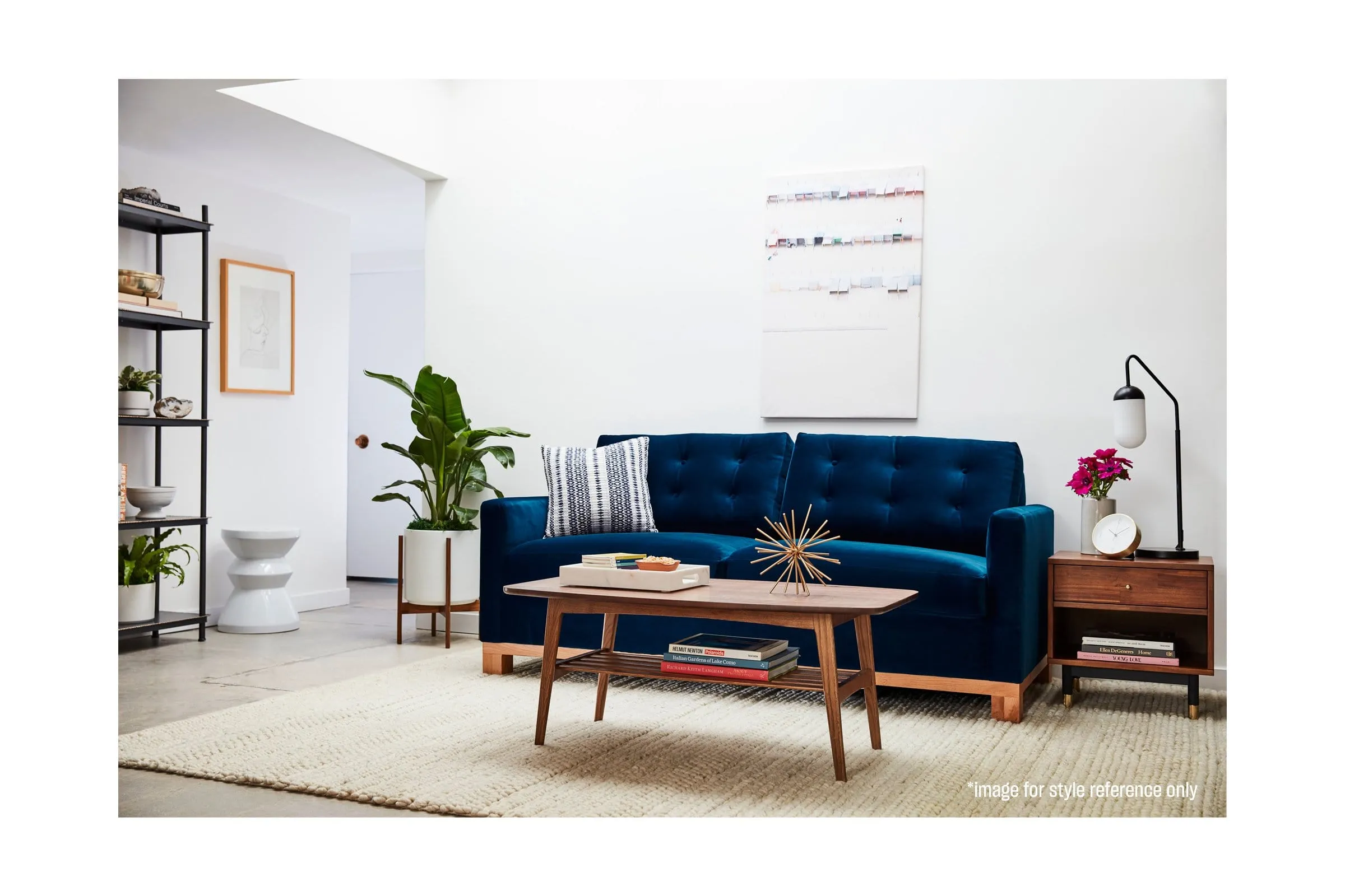 Logan Drive Apartment Size Sleeper Sofa Bed :: Leg Finish: Pecan / Sleeper Option: Memory Foam Mattress