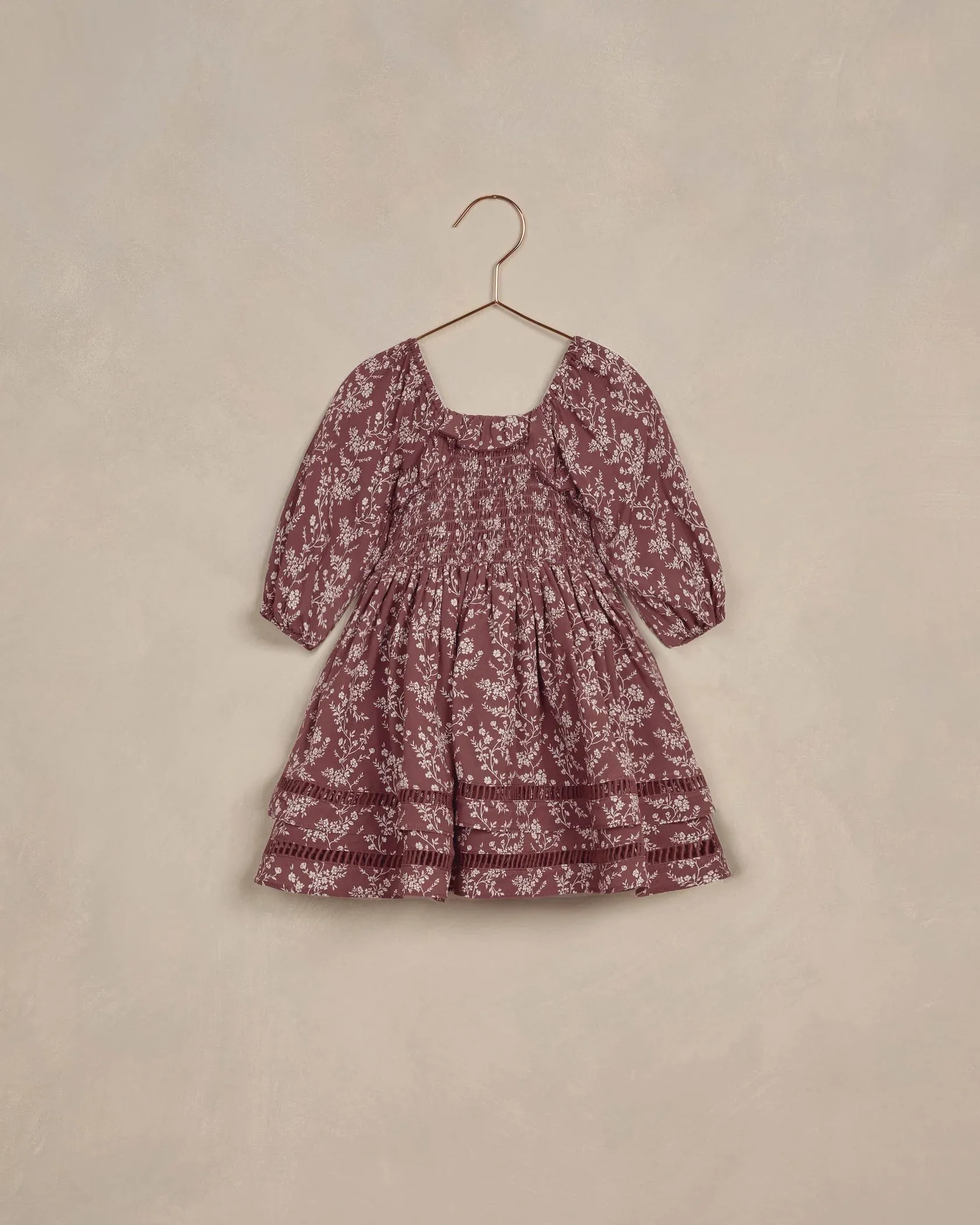 Nora Lee Elodie Dress - Winter Vines Fig