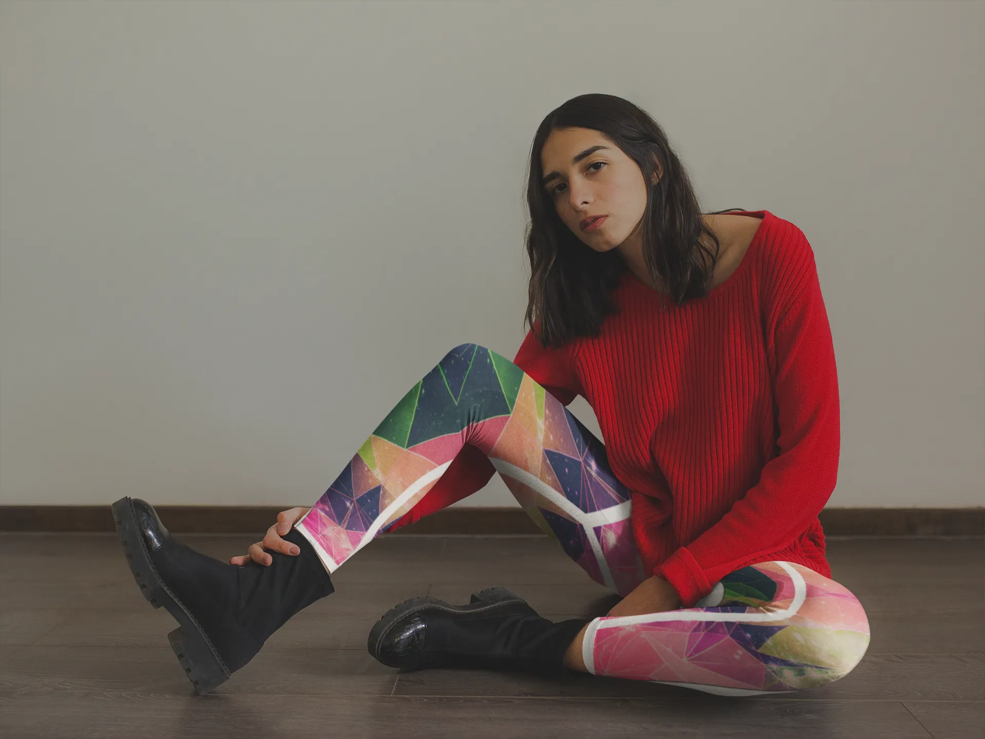 Regular Leggings (8-12 UK Size) - Active Poly Cosmos