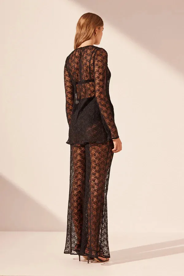 Shona Joy - Sol Lace Flare Pant