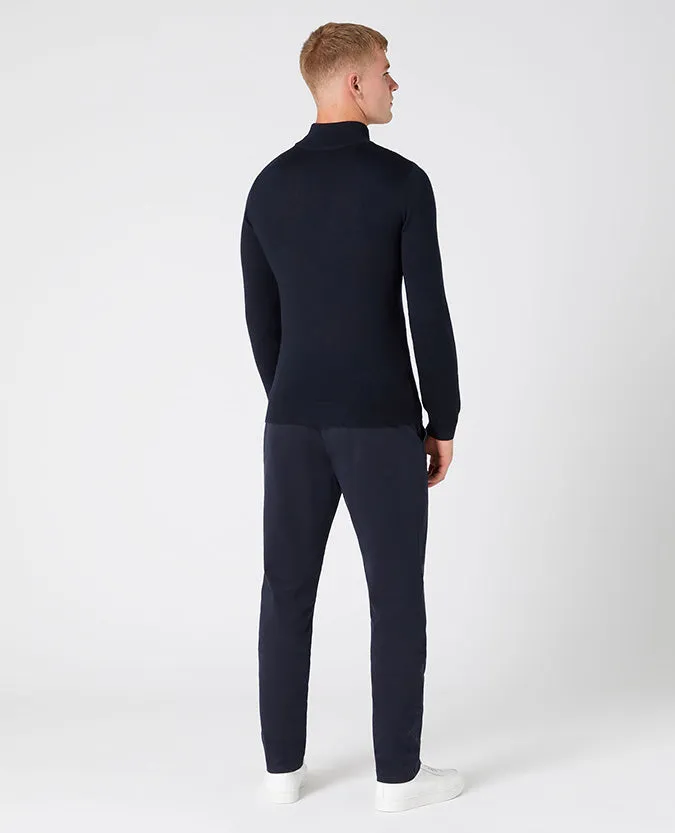 Slim Fit Merino Wool-Blend Turtle Neck