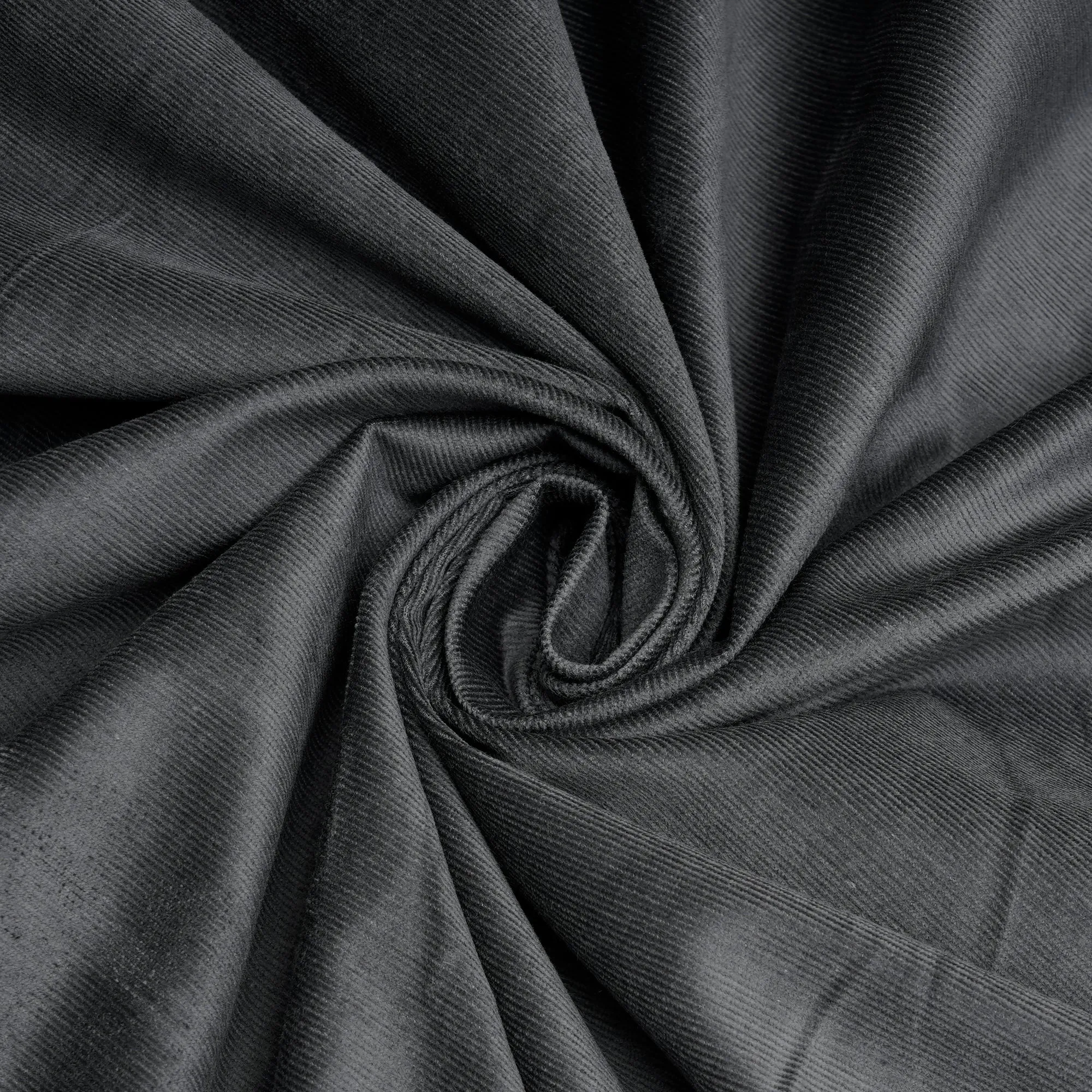 Steel Gray Imported Bottom Weight Cotton Corduroy Fabric (58" Width)